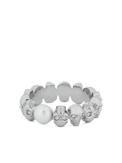 Skull-Pearl Ring