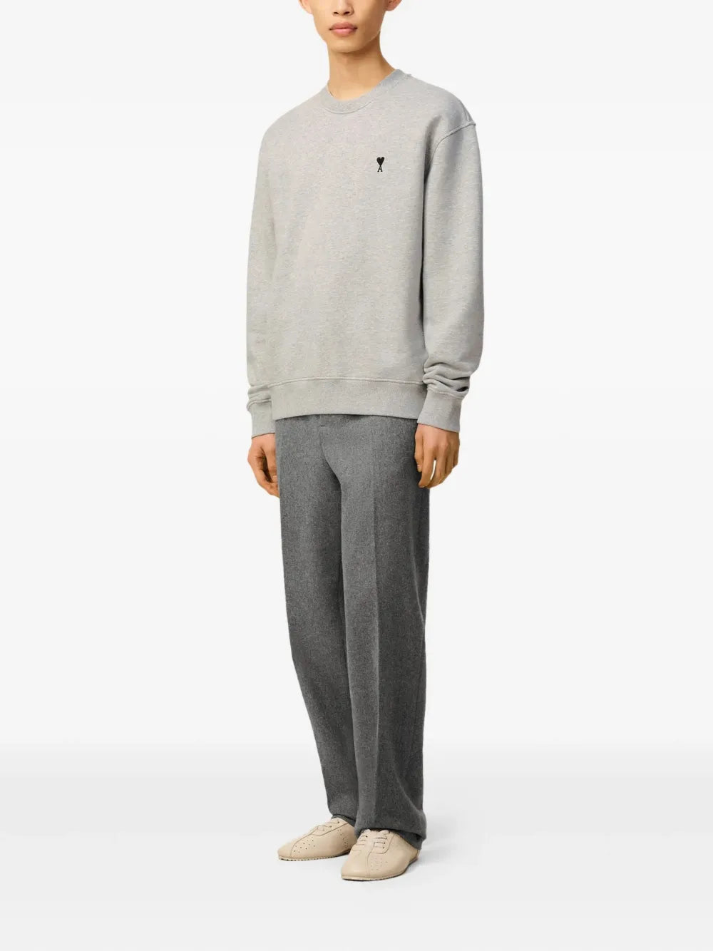 grey cotton sweatshirt with Ami de Coeur