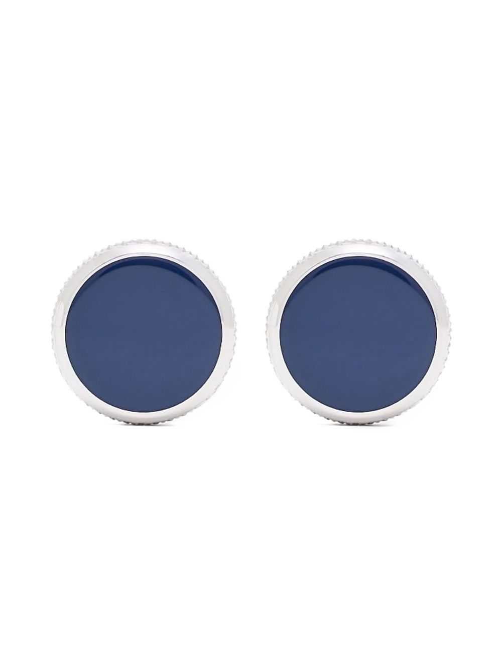 circular-faceted cufflinks