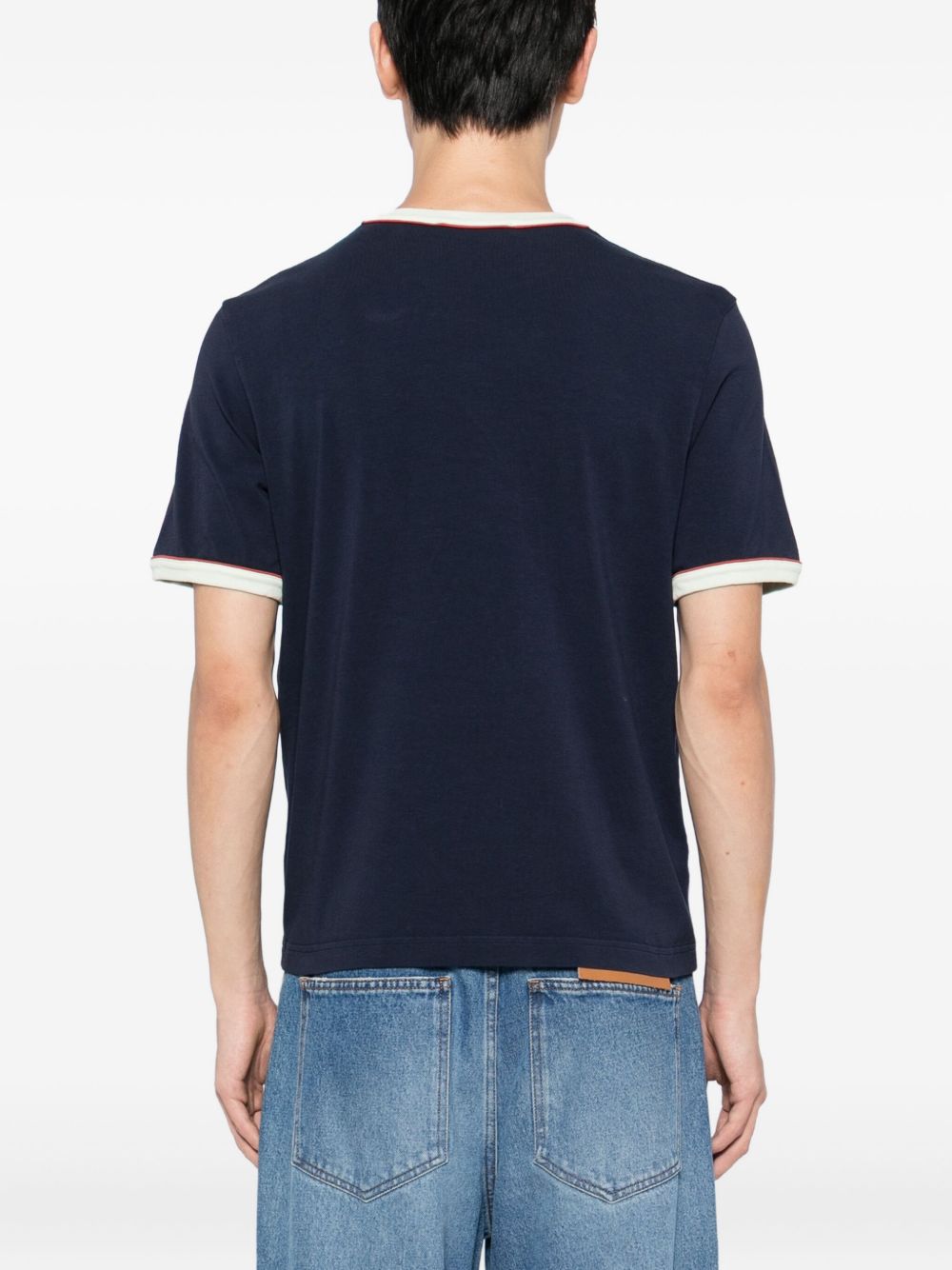 logo-embroidered T-shirt