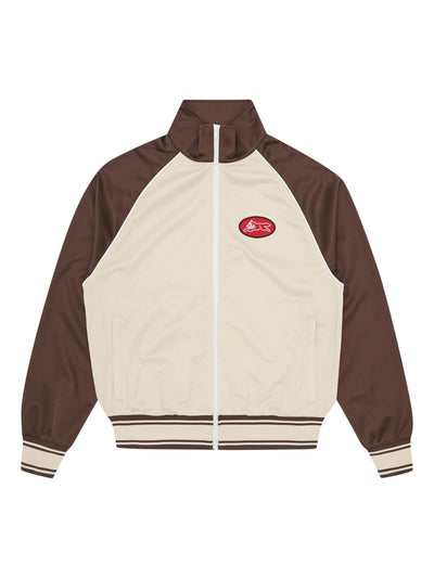 Reglan-Sleeve Embroidered Jacket