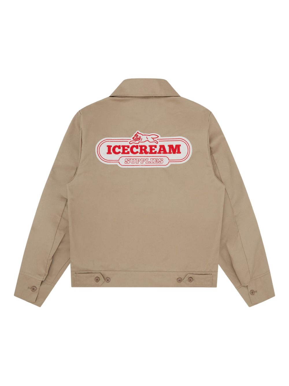 logo-patch zip-front jacket