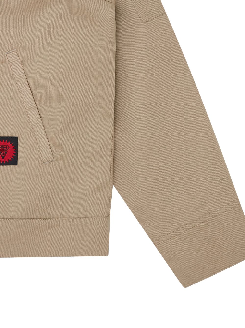 logo-patch zip-front jacket