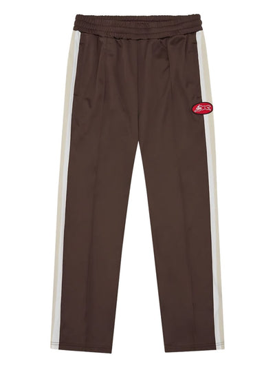 Side-Stripe Logo-Patch Track Pants