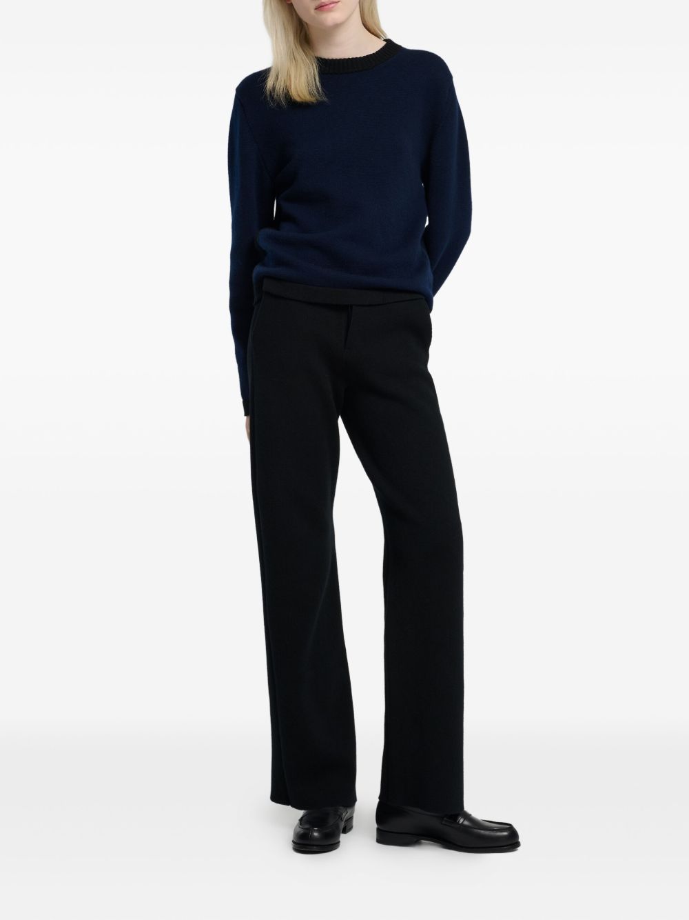 round-neck cashmere sweater