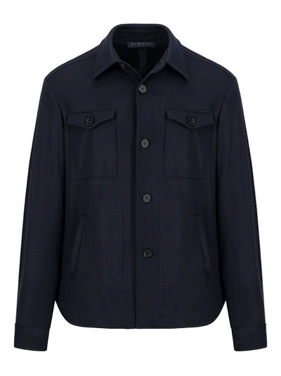 Button-Fastening Shirt Jacket