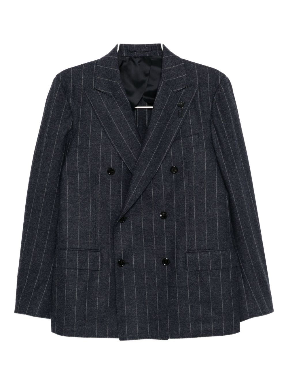striped double-breasted suit