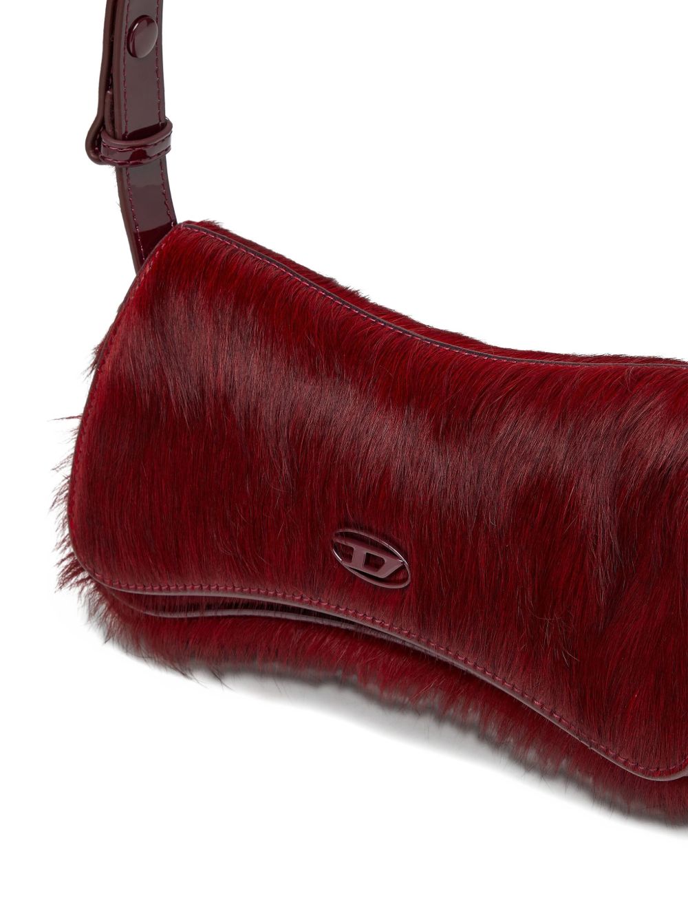 Play calf-leather clutch