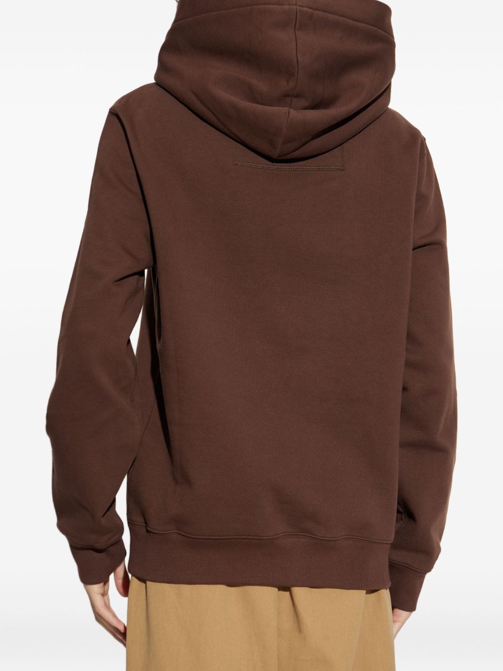 logo-embroidered hoodie
