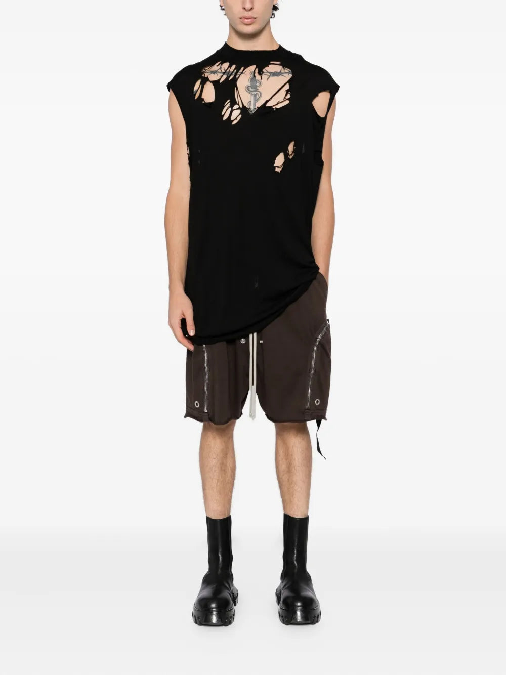 Eyelet-Embellished Cotton Shorts