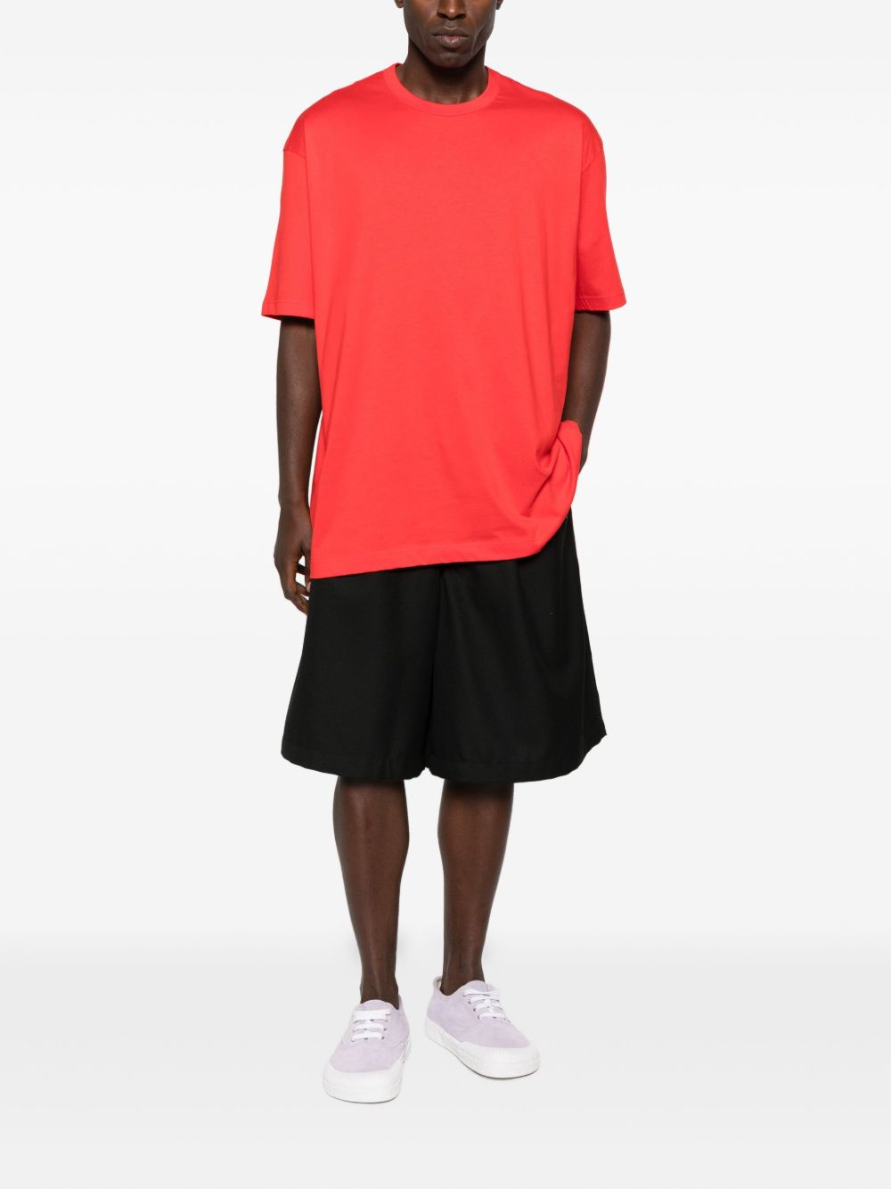 round-neck short-sleeves T-shirt