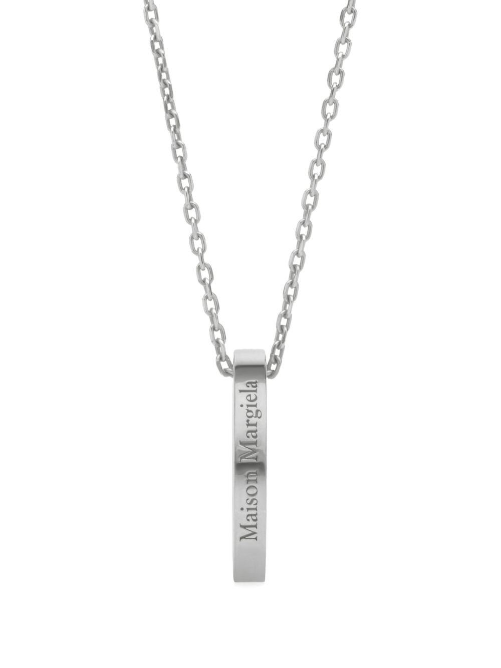 logo ring precious metals necklace