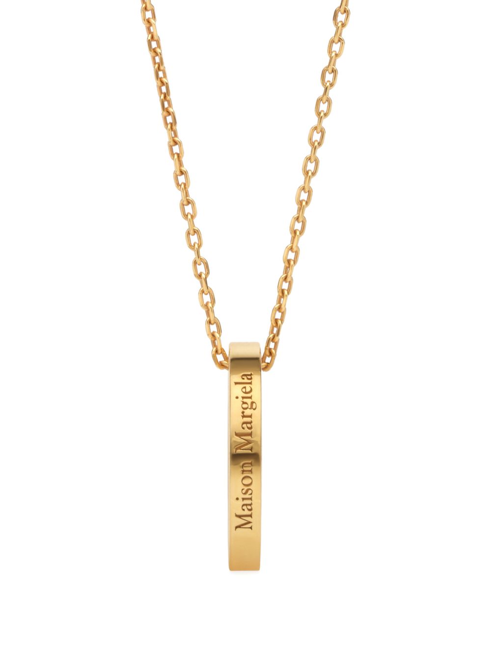 logo ring necklace