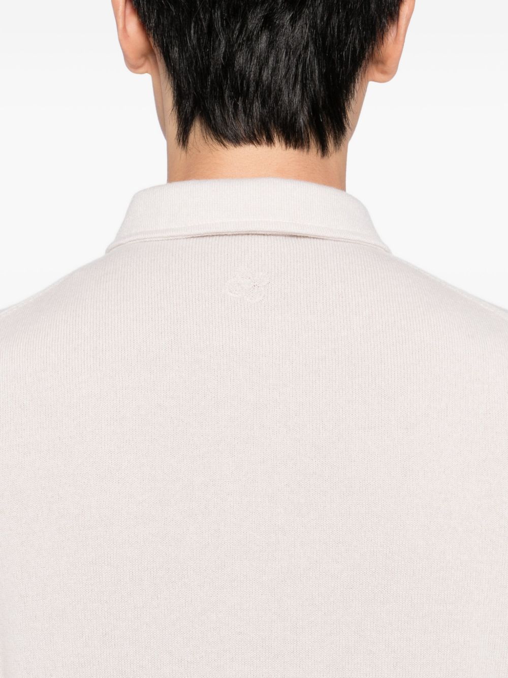 logo embroidered polo