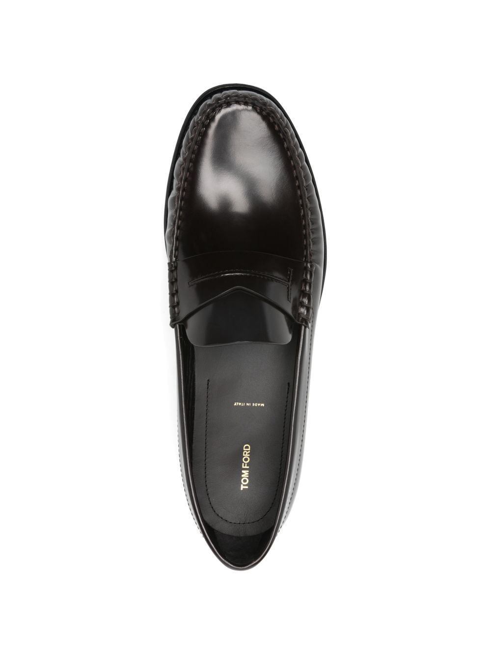 penny-detail flat shoes