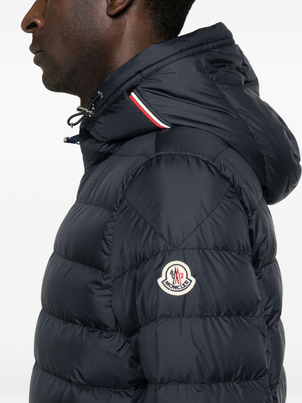 hooded quilted jacket
