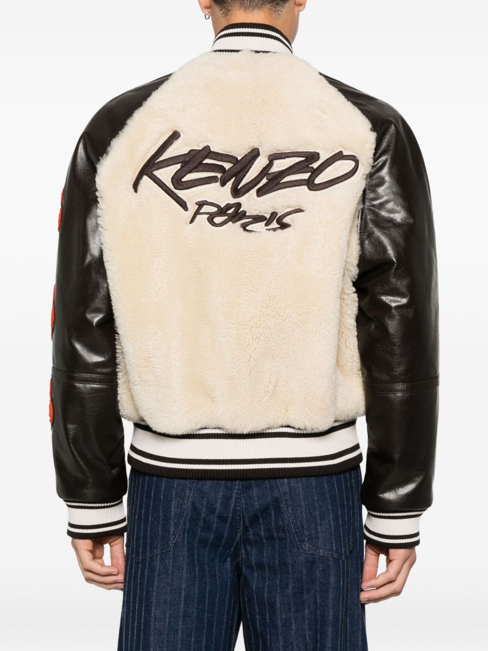 x Futura 2000 shearling bomber jacket