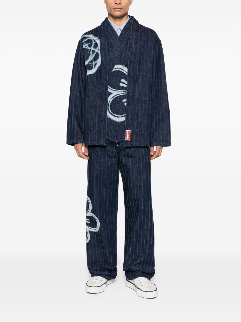 x Futura 2000 striped jeans