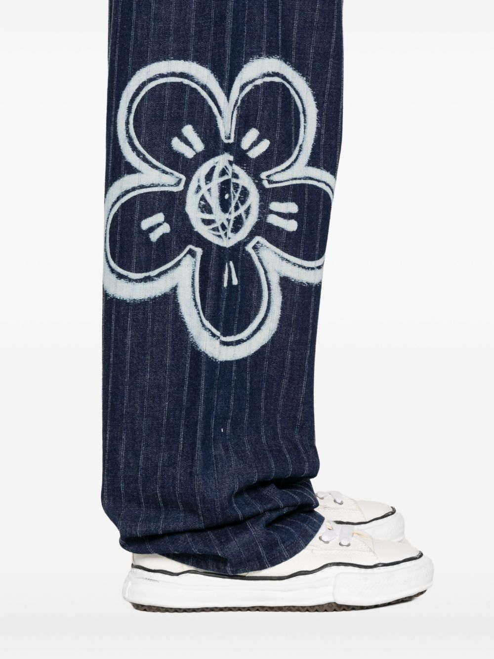 x Futura 2000 striped jeans