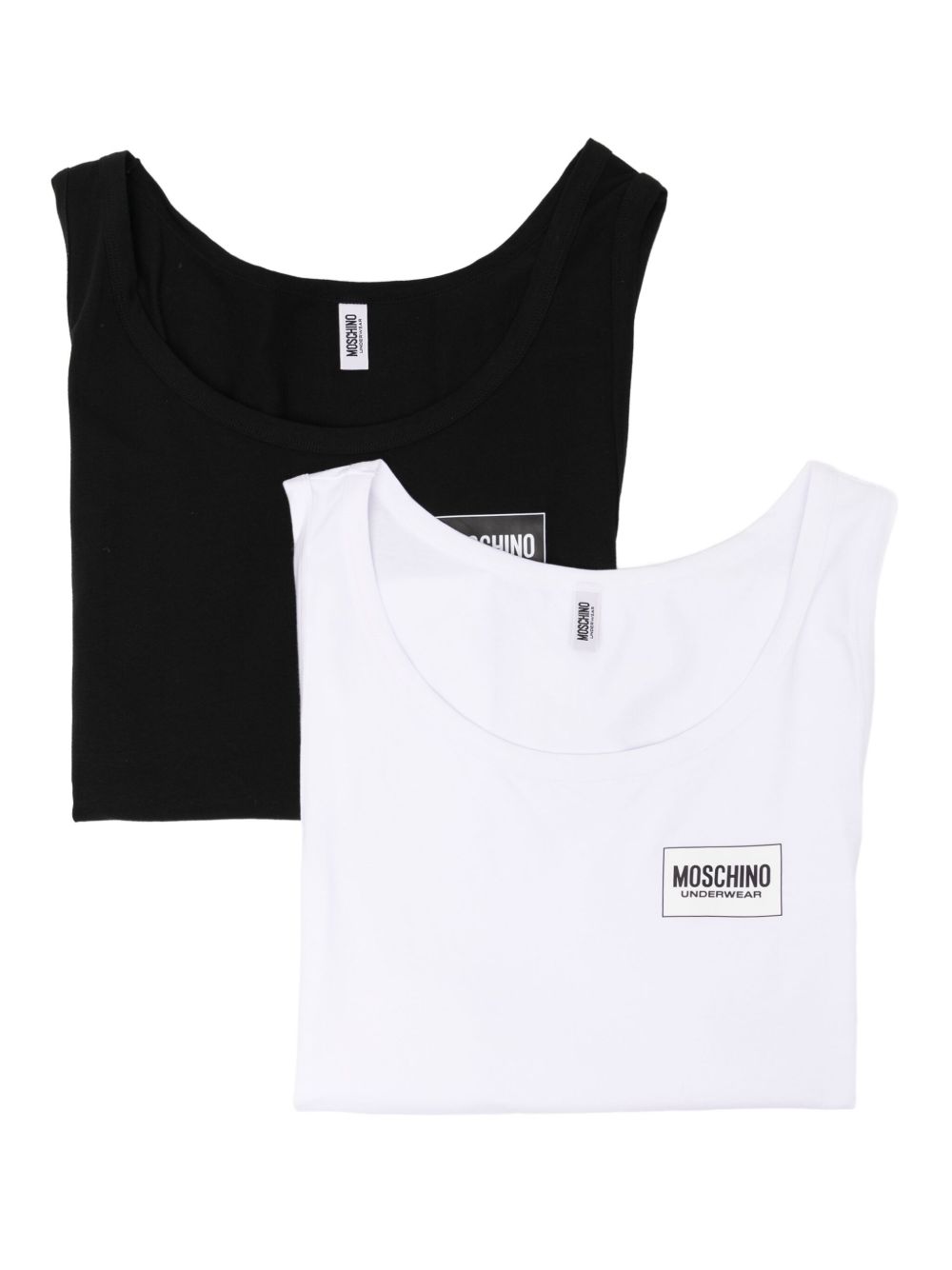 logo-print vest (set of two)