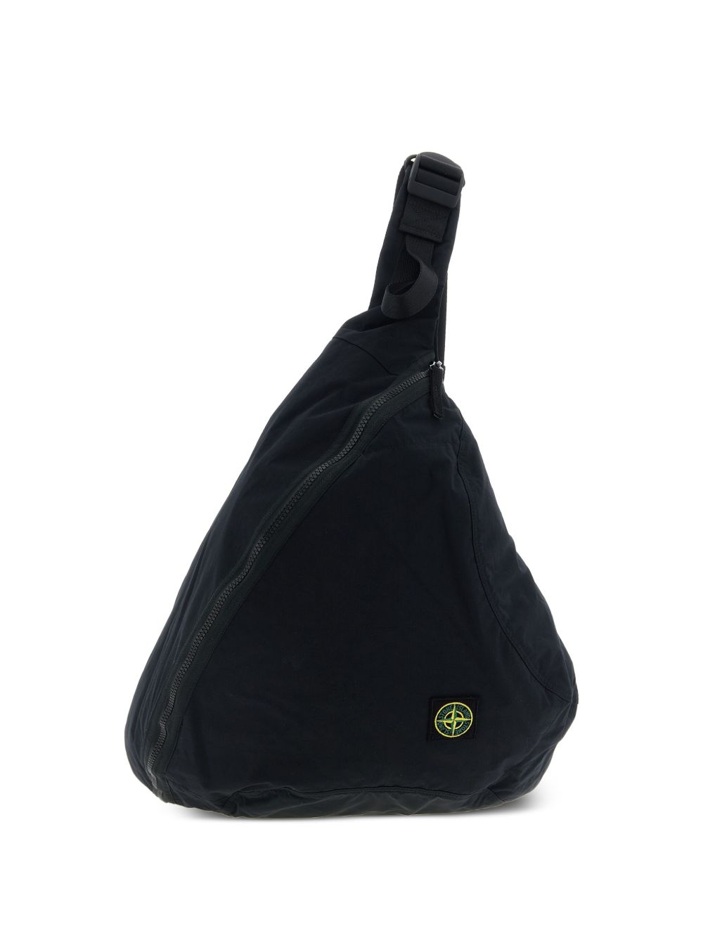 crumpled one-shoulder backpack
