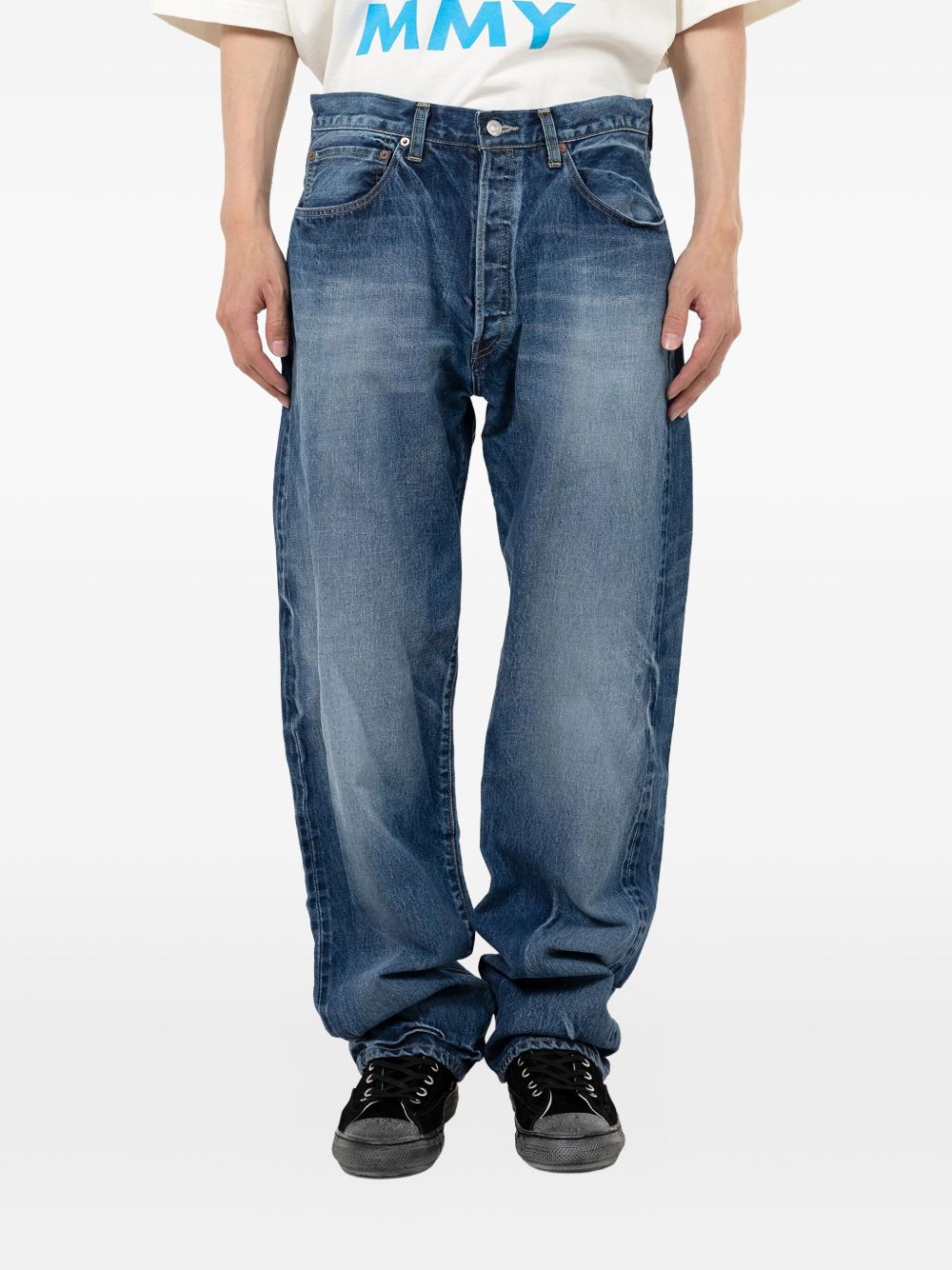 button jeans