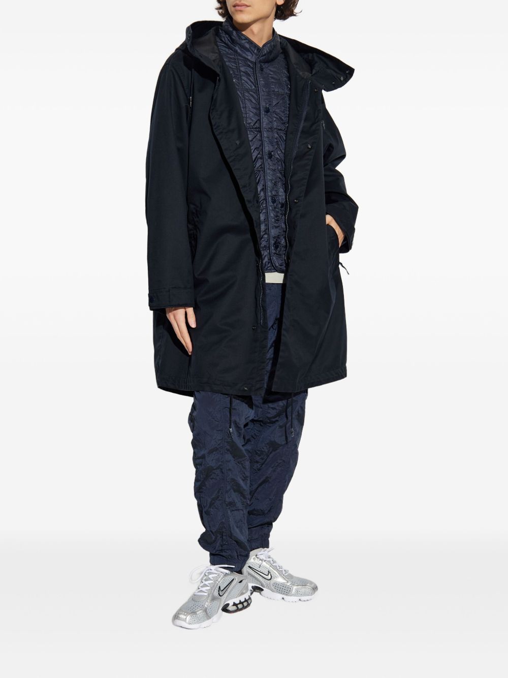 hooded coat