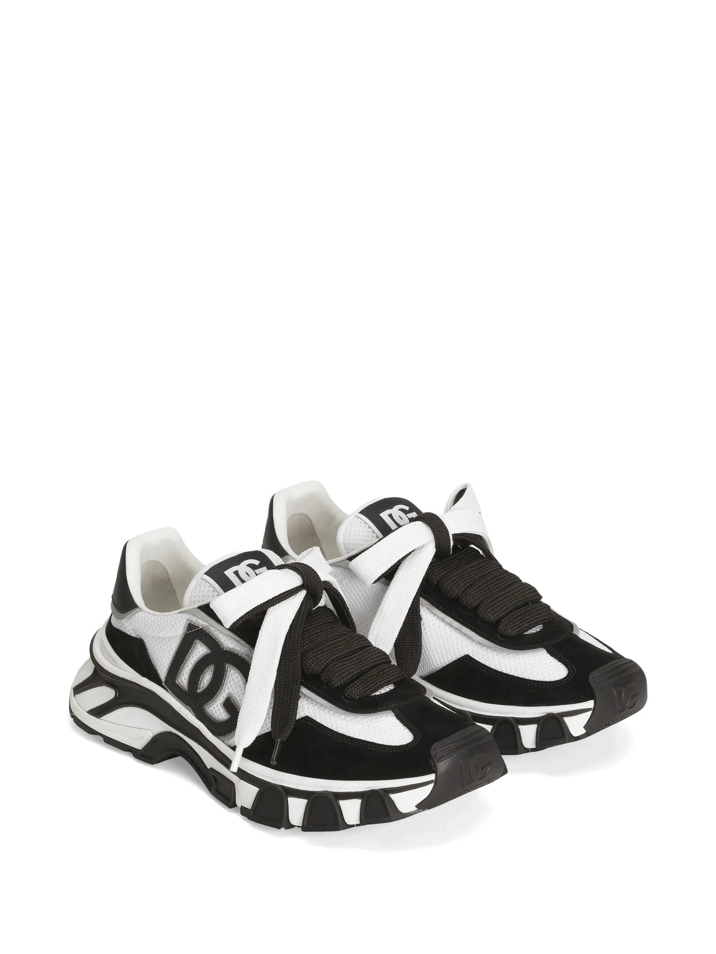 Dg Country Road Nylon And Leather Sneakers