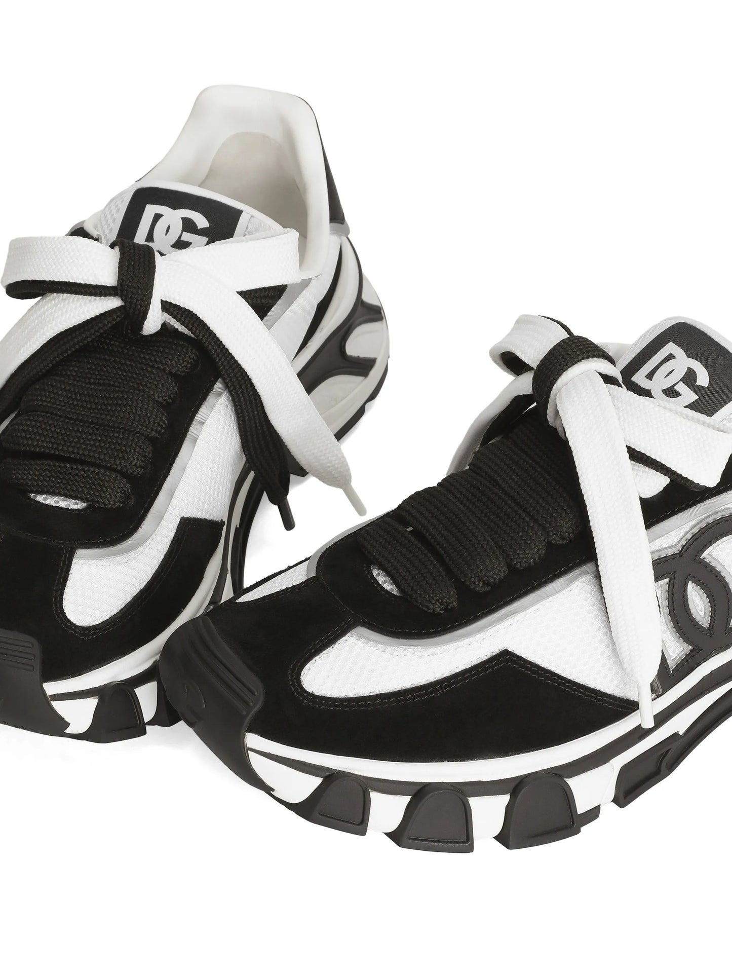 Dg Country Road Nylon And Leather Sneakers