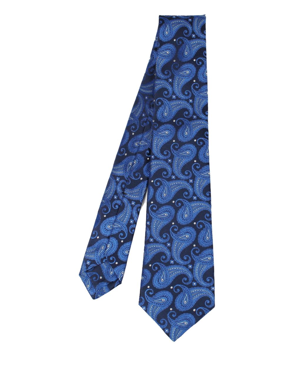 paisley-pattern silk tie