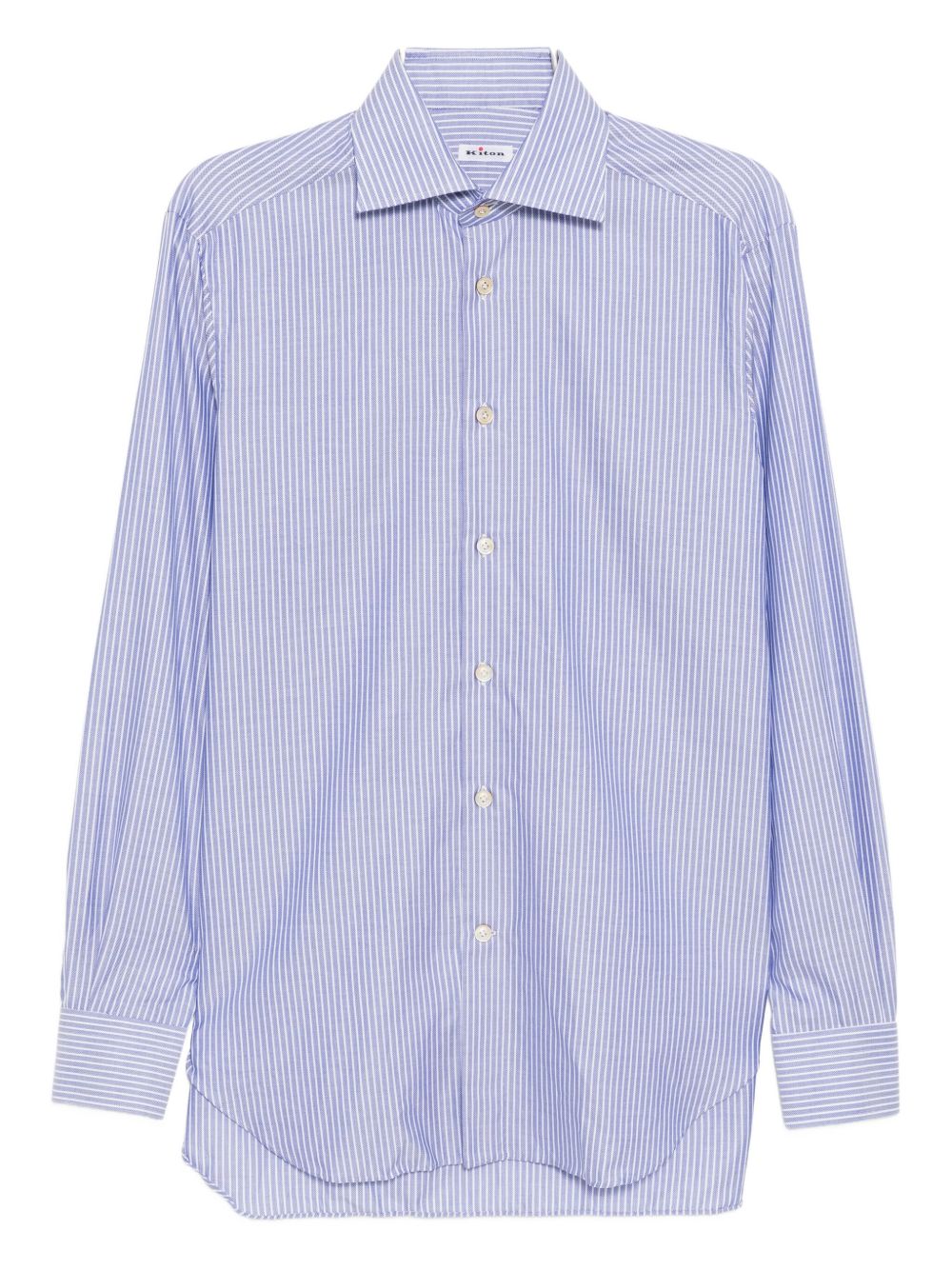 stripe-printed shirt