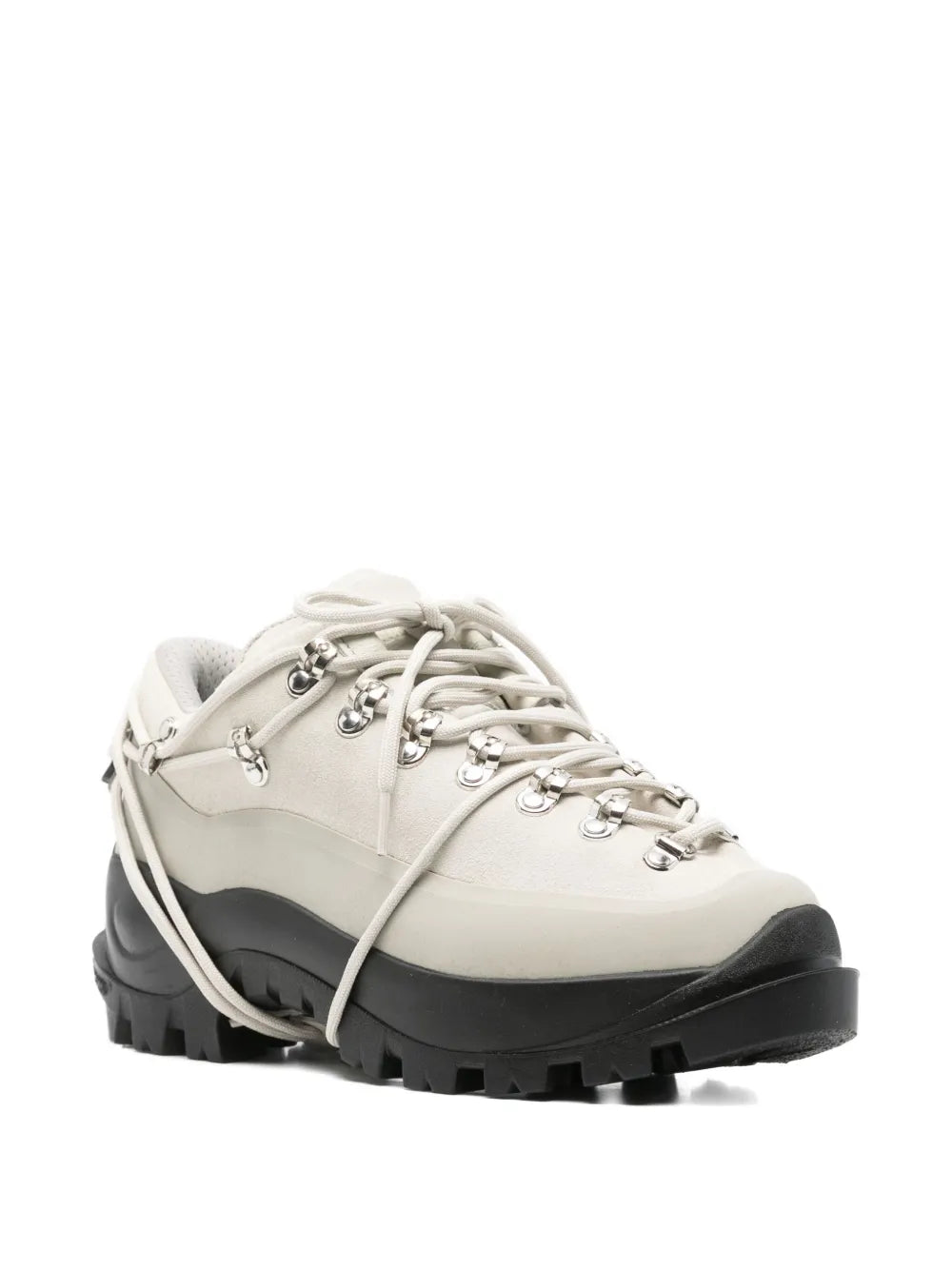 lace-up panelled hiking boots
