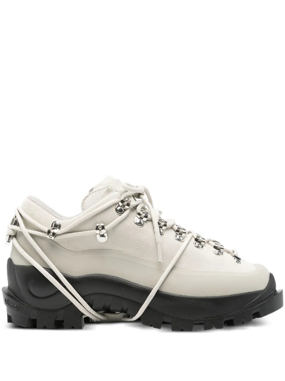 lace-up panelled hiking boots