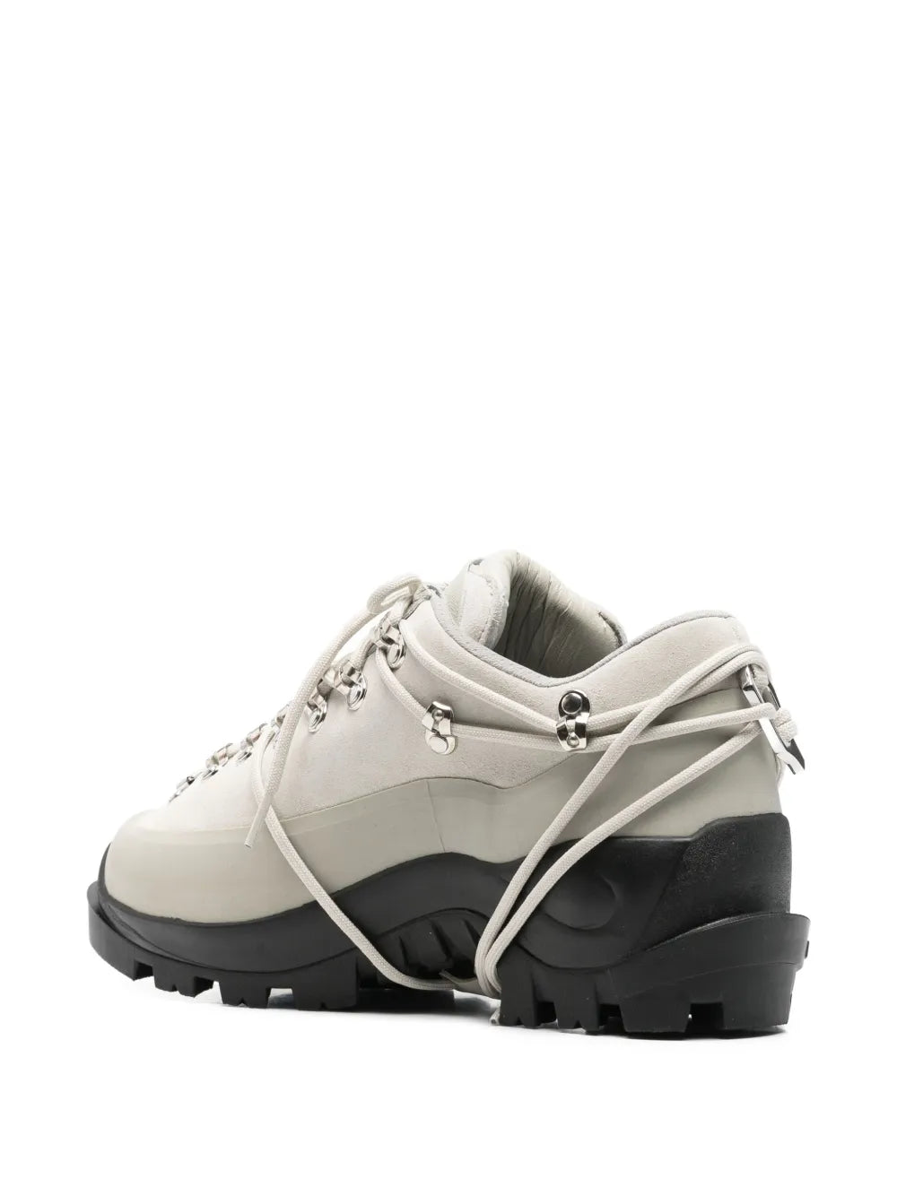 lace-up panelled hiking boots
