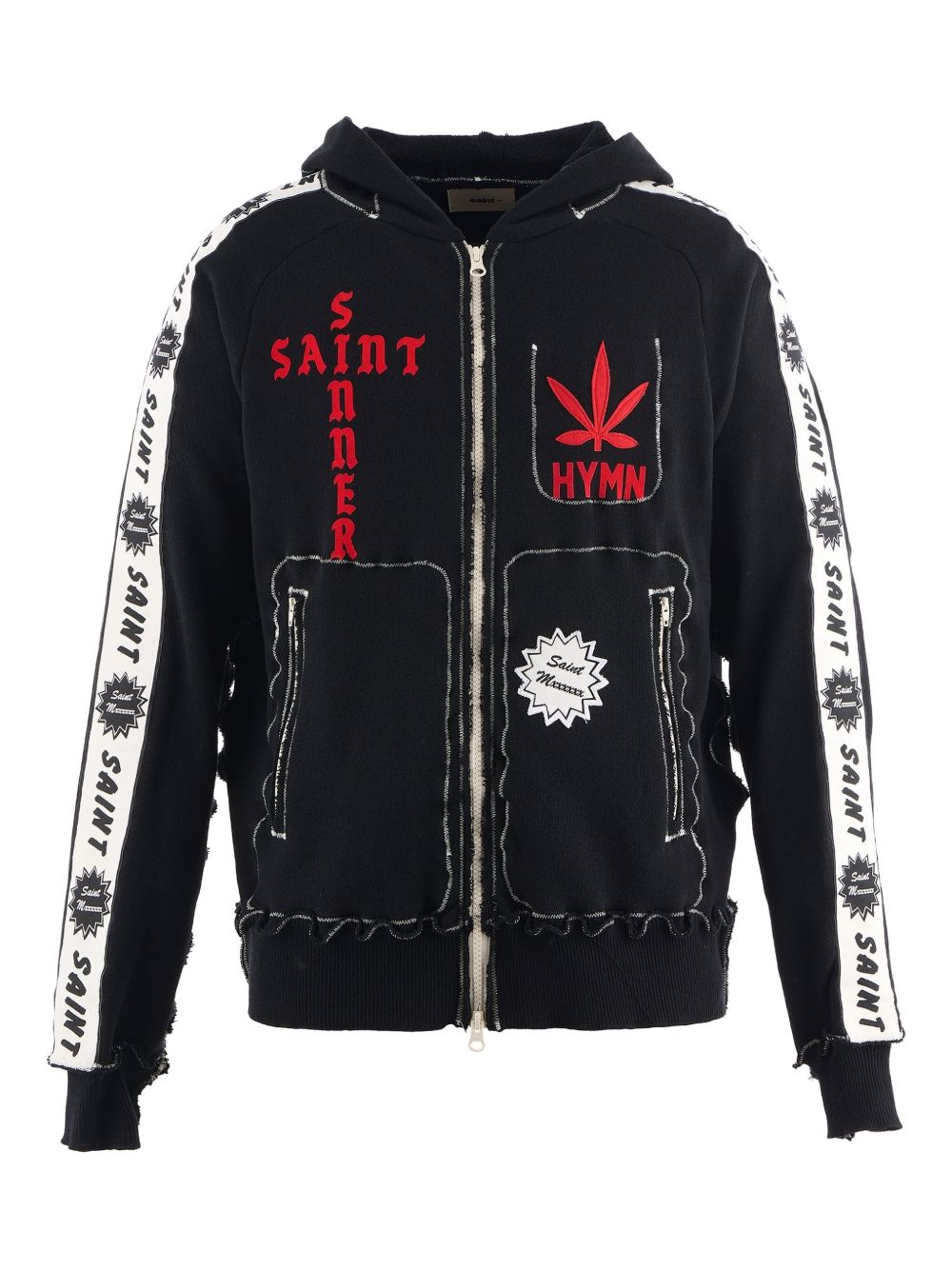 x A LOVE MOVEMENT appliqué hoodie
