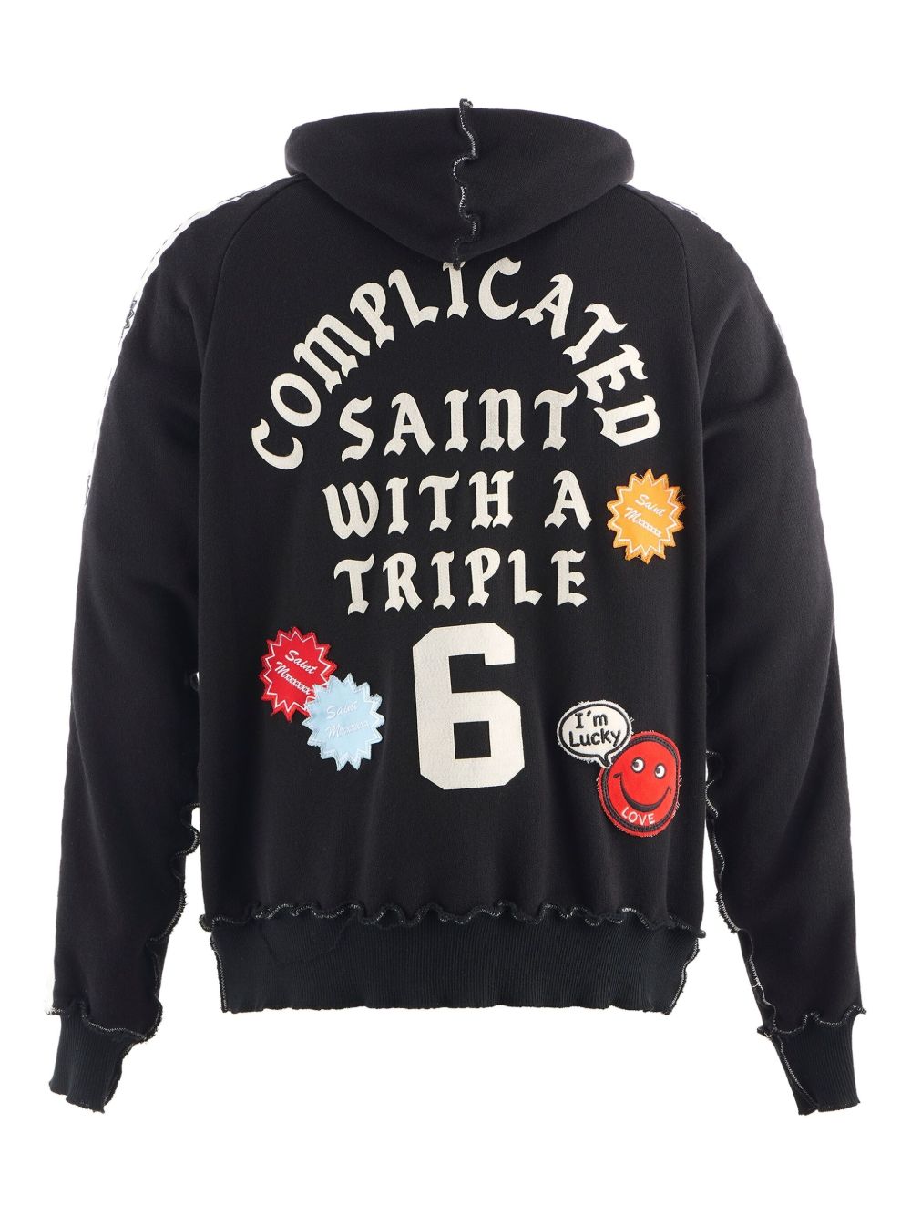 x A LOVE MOVEMENT appliqué hoodie