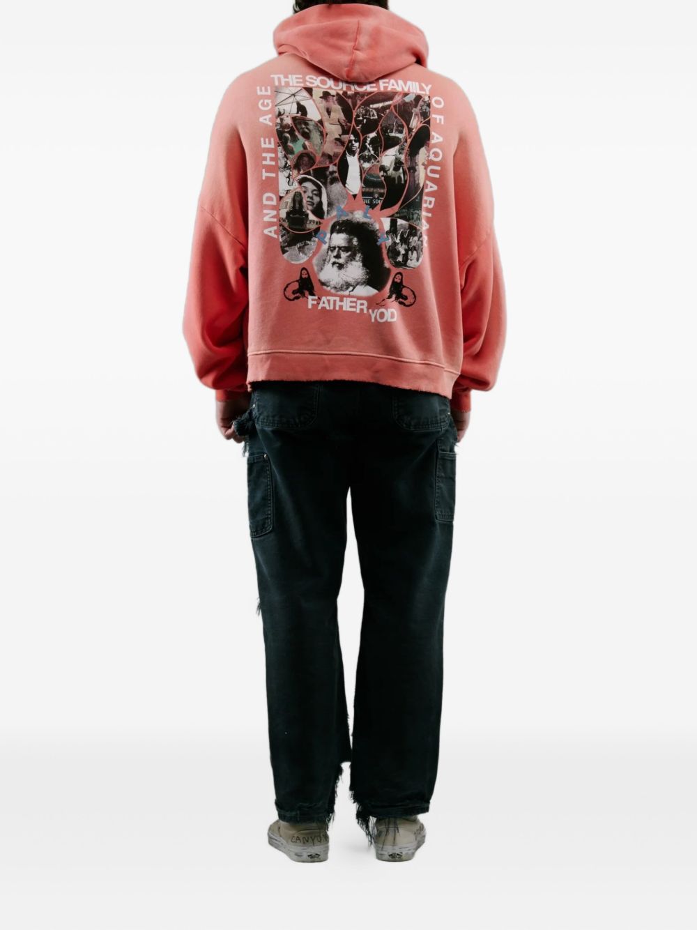 distressed graphic hoodie