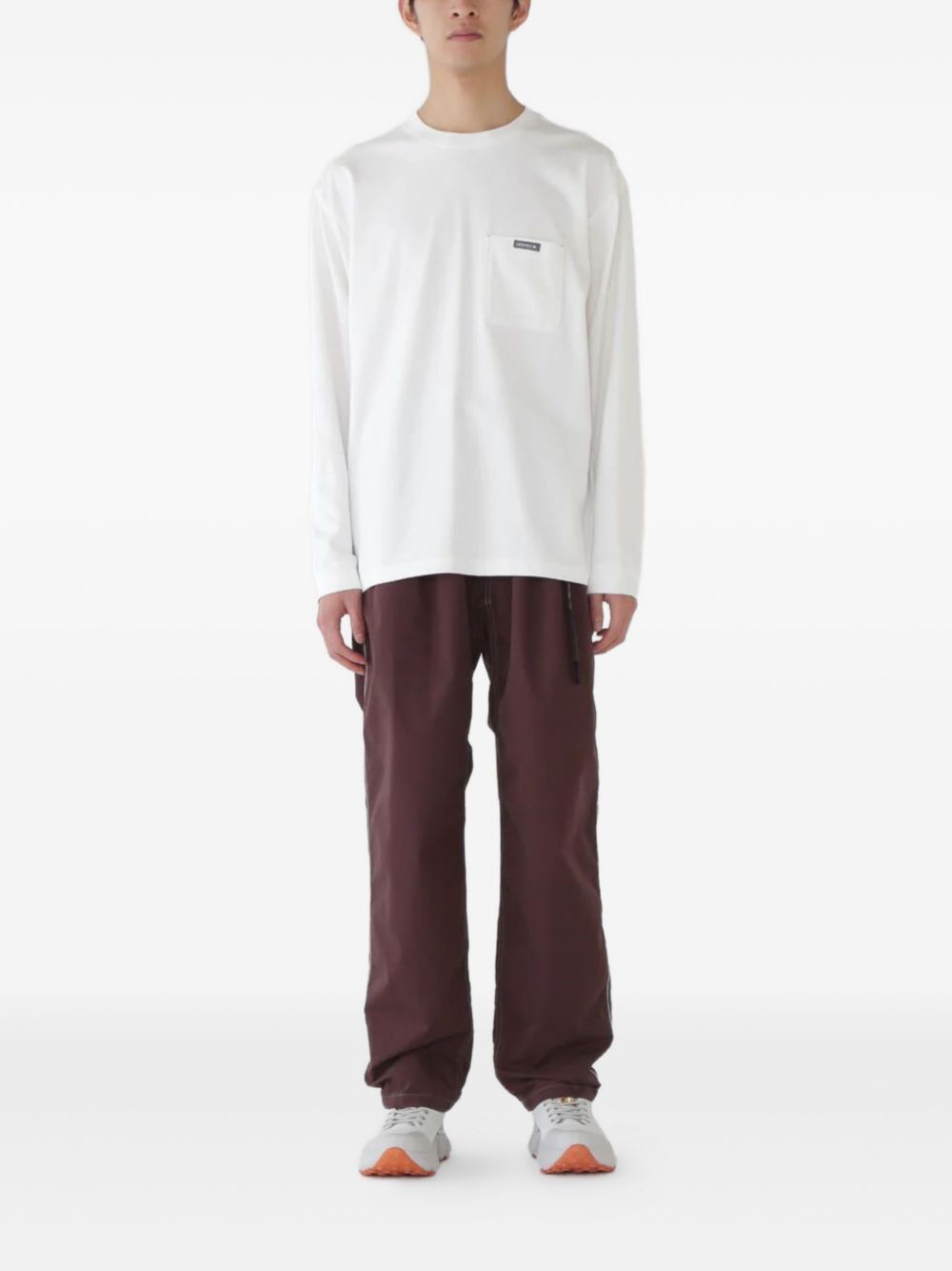chest-pocket long-sleeve T-shirt