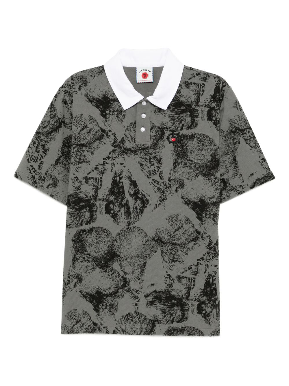 cone-stamp polo shirt