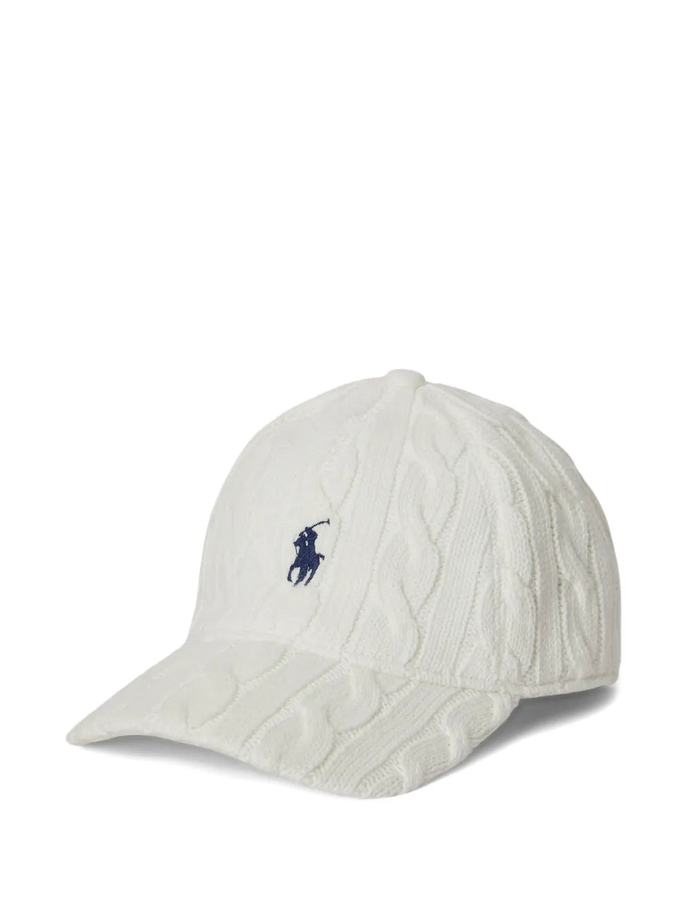 cable-knit logo-detail baseball cap