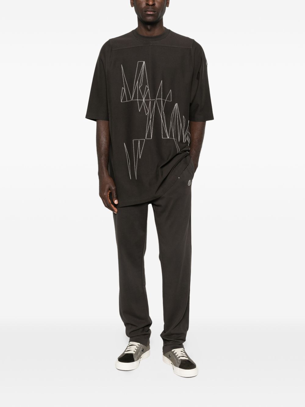 jumbo knit graphic T-shirt