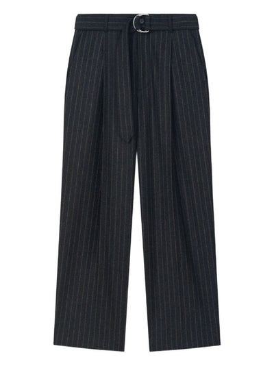 Colten Belt Pinstripe Trousers