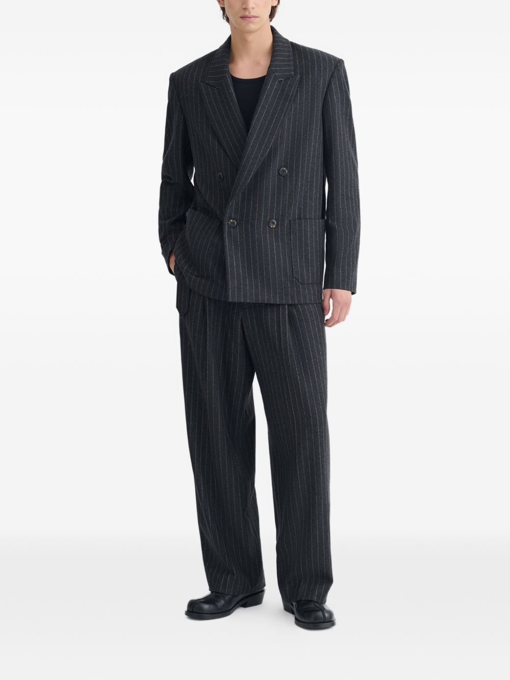 Anselm pinstripe double-breasted blazer