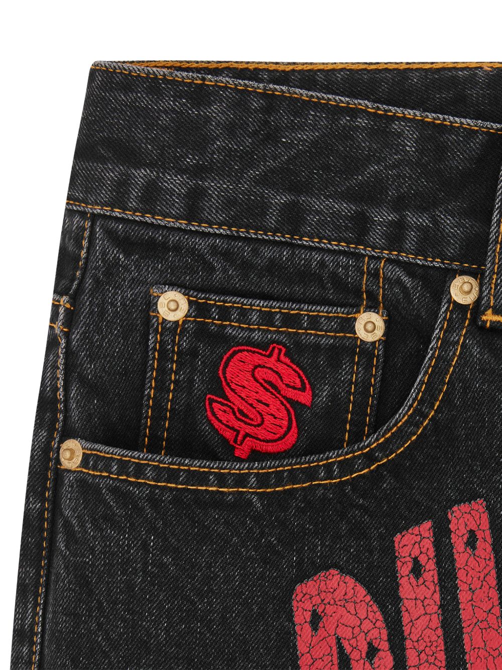 Arch Logo graphic jeans