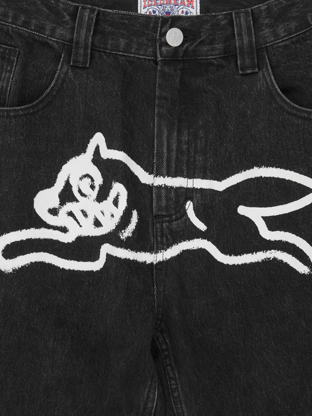 Running Dog graphic-printed jeans