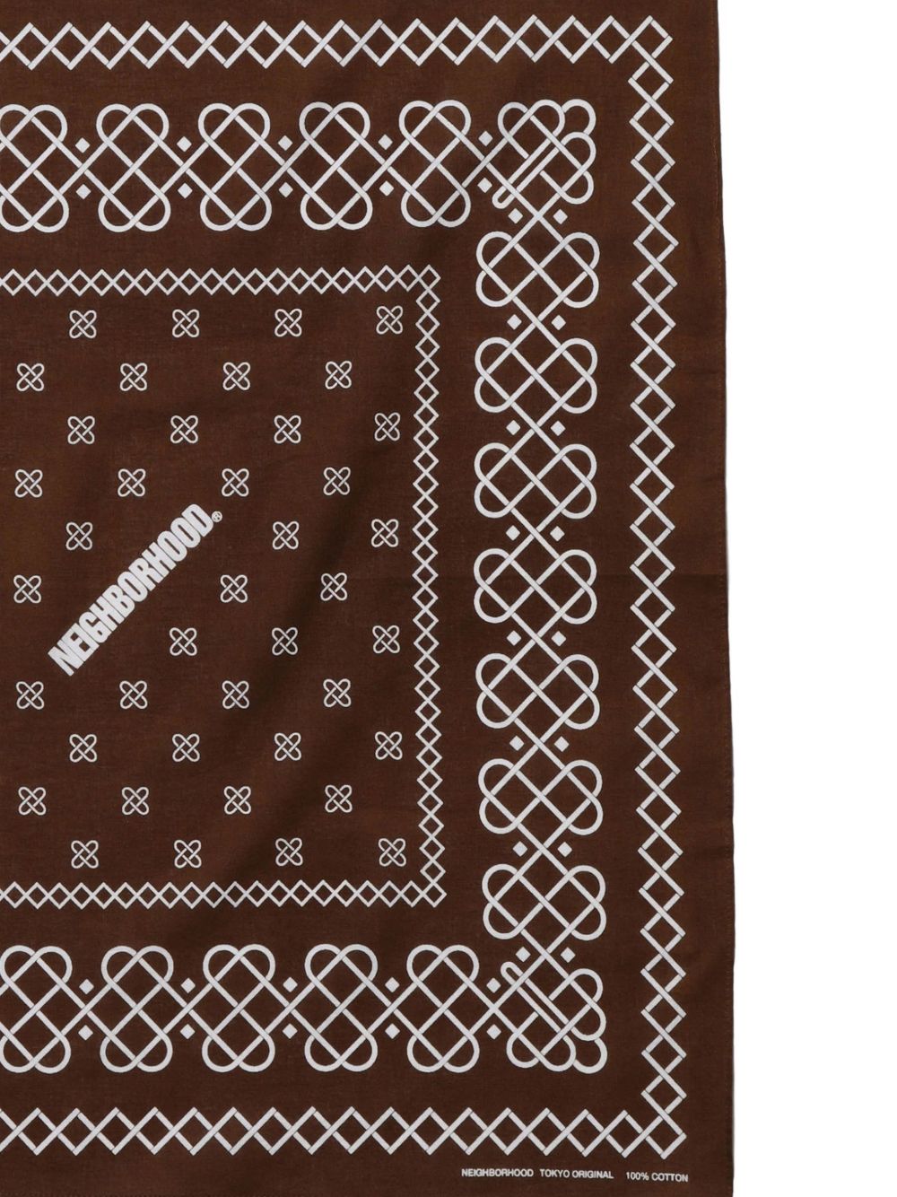 geometric-print scarf