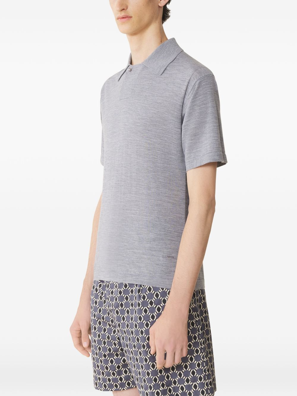 buttoned polo shirt