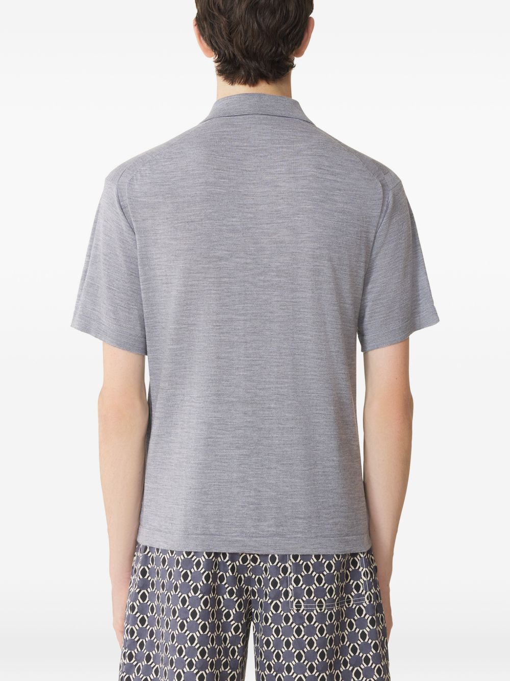 buttoned polo shirt