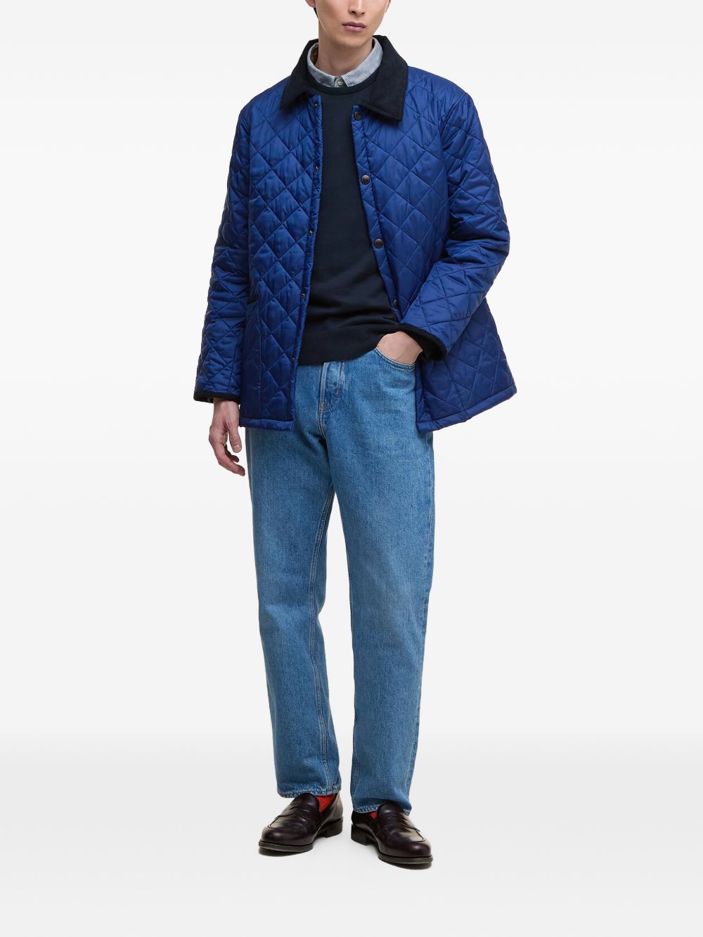 diamond quilted jacket