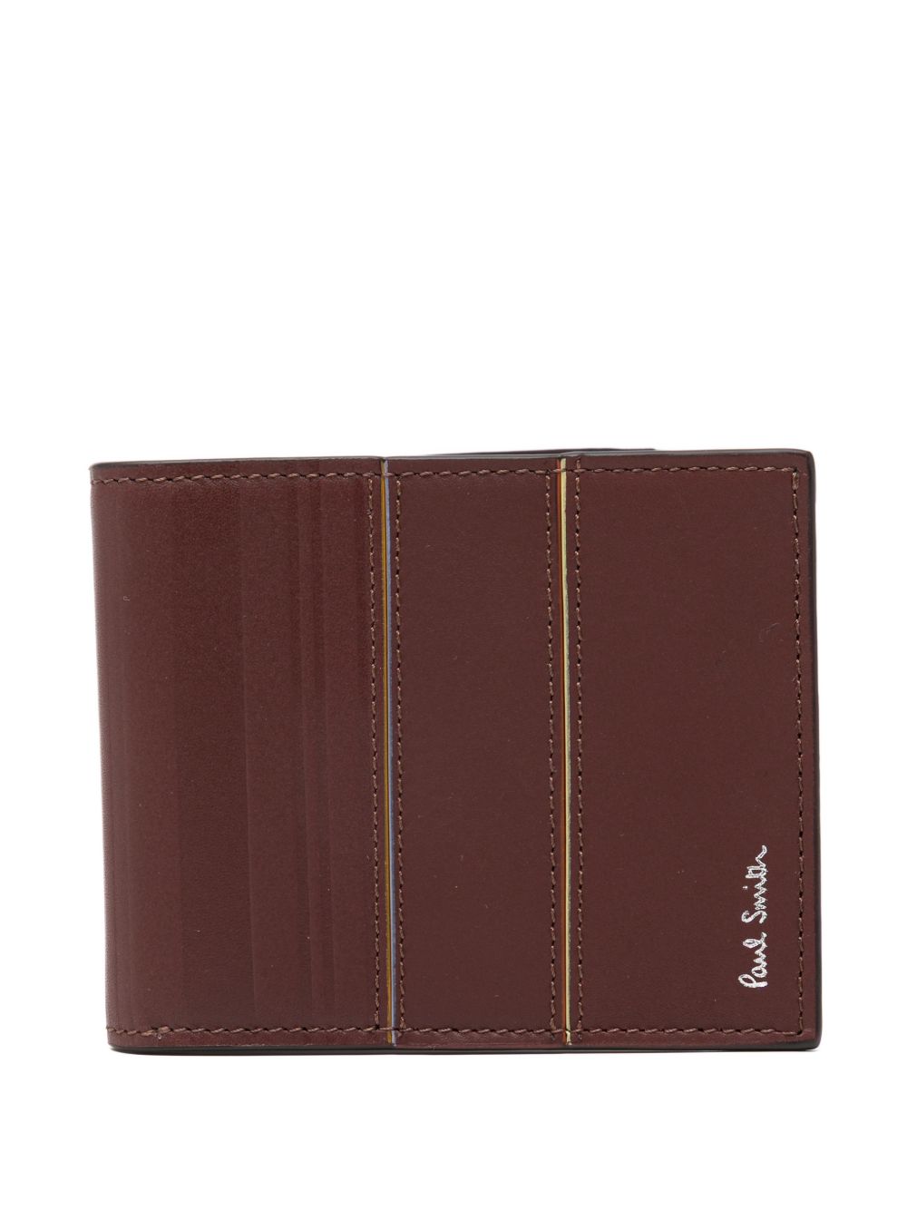 striped leather wallet